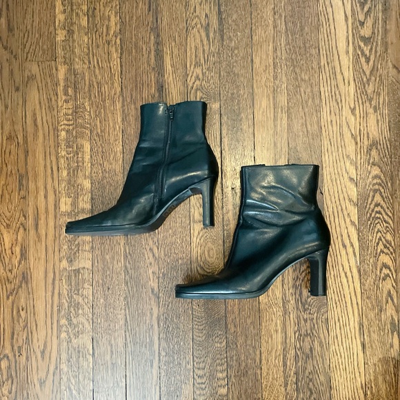 Baker square toe heeled ankle boots - Picture 3 of 4